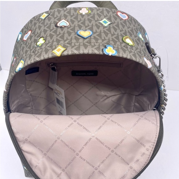 Michael Kors Slater Medium Printed Signature Logo Backpack - Picture 7 of 9